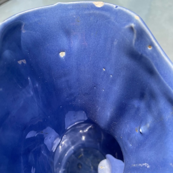 Vintage Made in USA Pottery Vase Floral Pattern - Picture 7 of 8